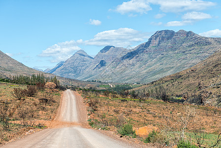 Cederberg山Keurbos附近公路景观图片