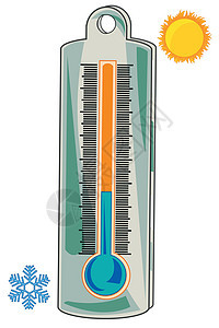 用于测量空气温度的温度计(温度计)图片