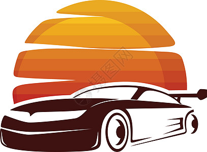 运动车标志符号主题矢量皇家日落赛车太阳跑车肌肉图片