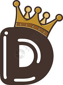 带皇冠的字母表王国金子女王背景图片