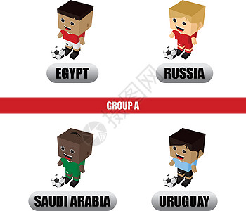 小组队俄罗斯足球锦标赛 201正方形分数游戏国家玩家团队场地运动员等距世界图片