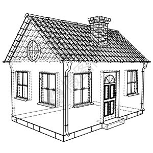 私人住宅素描  3d 它制作图案工程海拔蓝图建筑建筑师图表项目绘画财产建造图片