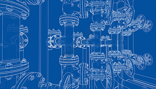 工业设备拉伸的工业设备龙头草图资源阀门工程绘画技术气体活力管道图片