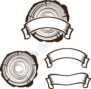 贴图模板植物森林圆圈木材戒指标识生长木头树干插图图片