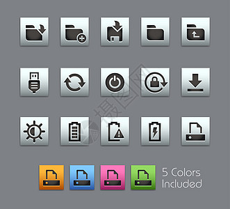 能源和存储图标 — — Satinbox 系列图片