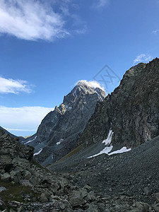 意大利皮埃蒙特山区蒙维索山全景山脉旅行假期高山顶峰高度山顶登山石头图片