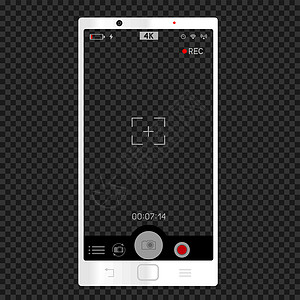 白色手机摄像头垂直取景器图片