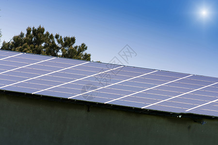 太阳能电池板 光伏发电 替代电源技术生产车站收藏社会发电机阳光天空环保个性背景