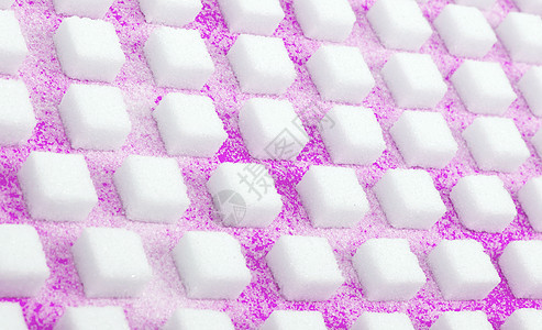 白糖糖立方体无缝烹饪结晶甜食紫色葡萄糖食物白色蓝色营养阴影图片