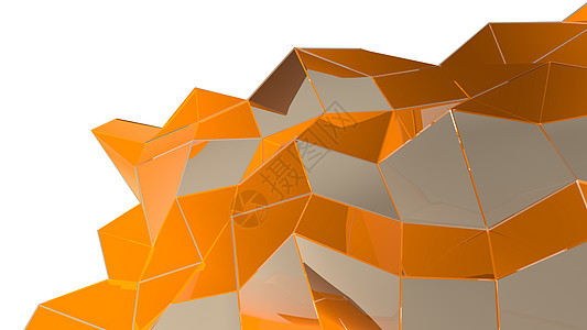 与长方形和线的抽象几何背景几何学马赛克推介会橙子正方形多边形阴影对角线黄色插图图片