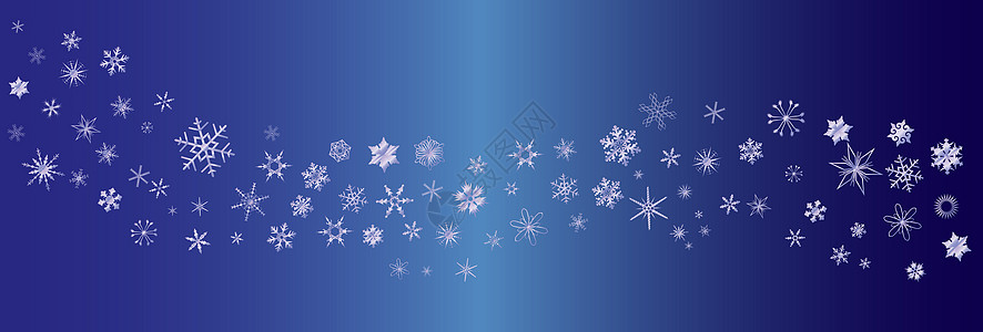 雪花条形插图季节性下雪横幅蓝色艺术品艺术绘画背景图片