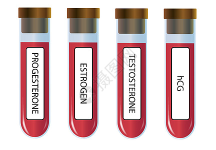 激素组样本制药小瓶雌激素实验室样品化学品艺术液体性别插图图片