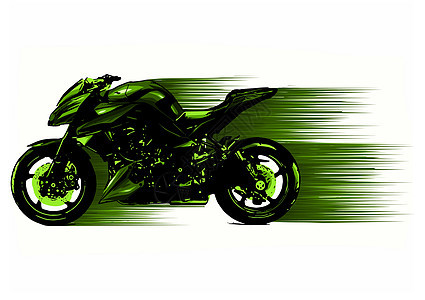 运动中的电动摩托车赛车手 矢量插图男性飞溅摩托车手力量活力速度横幅蓝色发动机草图图片