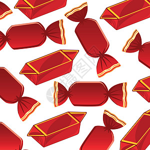红包装中甜食的装饰模式图片