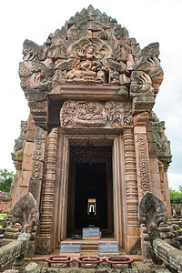 Buriram省城堡历史地碑建筑学建筑雕塑文化旅行历史性天空窗户宗教世界遗产图片