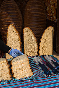 传统土耳其式的土耳其风格造面包文化饮食叶子化合物食物盘子营养树叶美食面粉图片