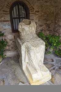 卢库修道院院内别墅的雕刻图片