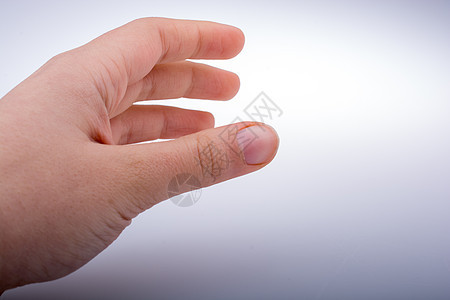 张手示意手势展示手指拇指棕榈白色图片