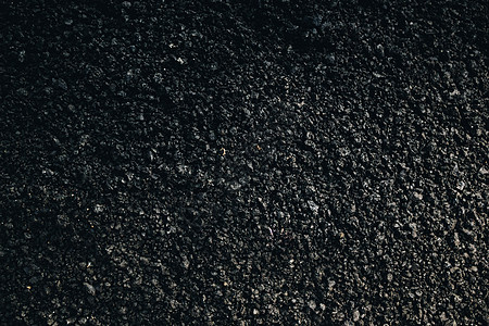 新的沥青焦油抽象纹理或背景地面黑色岩石废料灰色木炭街道水平砂砾碎石图片