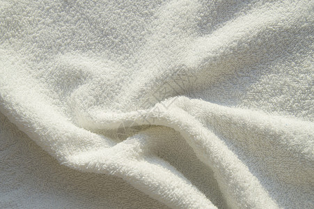 用于 SPA 治疗的白色特里软毛巾纹理背景卫生温泉皮肤波浪家庭质地身体纺织品织物配件图片