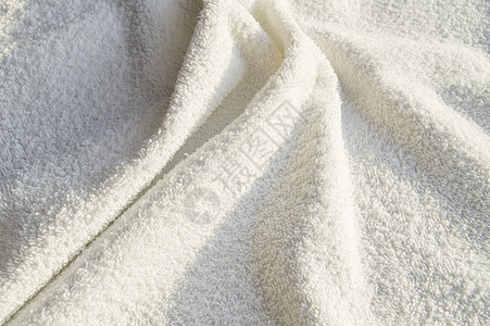 用于 SPA 治疗的白色特里软毛巾纹理背景淋浴温泉纺织品营养卫生质地棉布身体配件皮肤图片