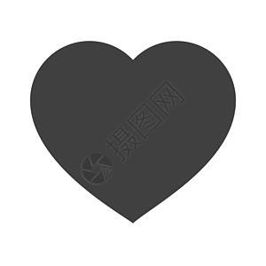 心向量图标 情人节的标志 爱情象征符号分离图片