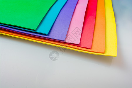 材料设计多彩层创造力空白海报图层阴影商业插图彩虹墙纸作品背景图片