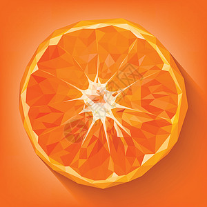 橙子 中国吉祥果实之一果汁食物绿色多边形插图白色水果图片