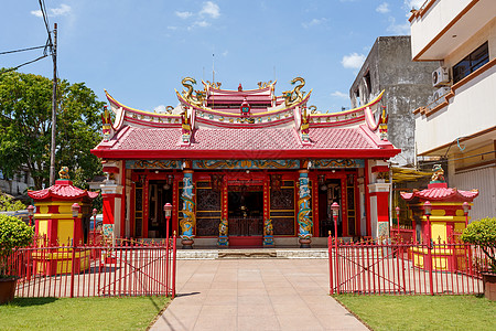 印度尼西亚万鸦老邦欣京佛教徒游客寺庙地标历史性天空樱花旅行文化宗教图片