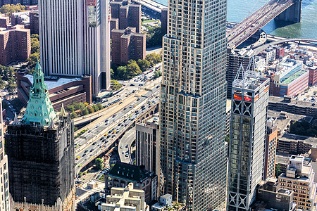 美国纽约城市交通建筑学行人车辆景观旅游建筑地标桥头堡图片