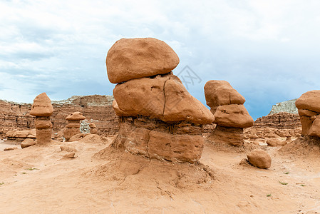 犹他州戈布林谷州公园的胡杜人页岩旅行巨石荒野景点公园编队砂岩地精环境图片