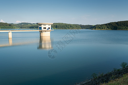 Dhuenn水库 德国奥德哈尔环境天空农村荒野目的地旅游风景城市假期蓝天图片