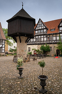奎德林堡 德国 欧洲旅行目的地房屋景观文化天气地标天空旅游建筑学图片