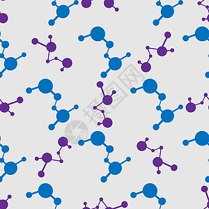 科学印刷 无缝模式原子结构分子模式图片