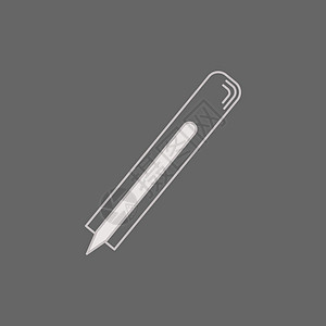 血柳叶刀 用于穿刺手指的一次性钢制医疗工具 医学符号  矢量图诊所技术制药考试乐器插图实验室毛细管生物柳叶图片