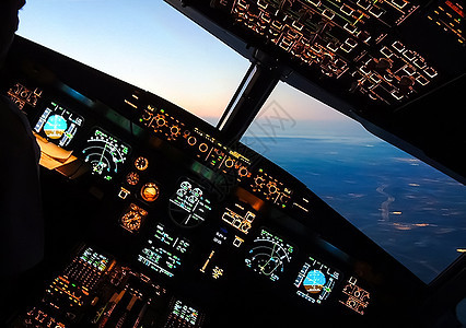 客机驾驶舱 从驾驶舱查看时看安全航空公司空气喷射航天全体天空飞机飞行员航班图片
