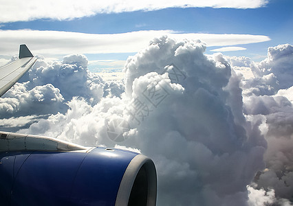 飞机飞行期间客机窗外的风景空气假期喷射旅游航空高度引擎旅行乘客速度图片