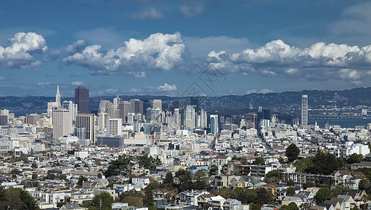 旧金山市中心全景办公室建筑学旅行旅游商业家园摩天大楼海洋景观图片
