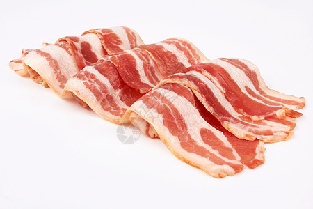 培根白色食物猪肉产品熏肉带子红色小吃烹饪美食图片