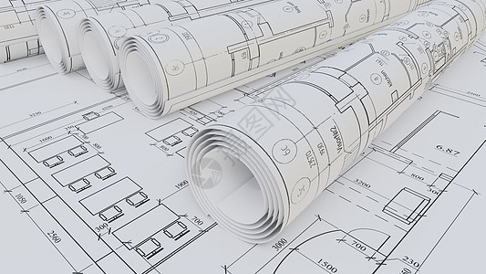 建筑图画 平整和滚动工具草稿工程师商业项目设计技术工作地面建筑师图片