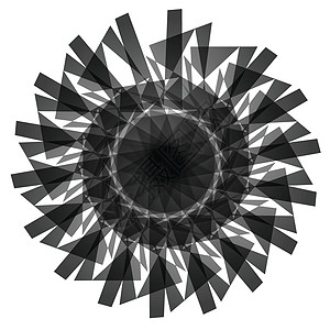 或旋转抽象单色图形 向量螺旋尖塔光学向心曲线螺纹离心机艺术品抽象派催眠图片