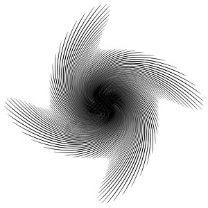 或旋转抽象单色图形 向量艺术操作光学白色螺纹黑色涡流抽象派催眠插图图片