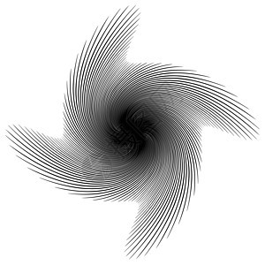 或旋转抽象单色图形 向量艺术操作光学白色螺纹黑色涡流抽象派催眠插图图片