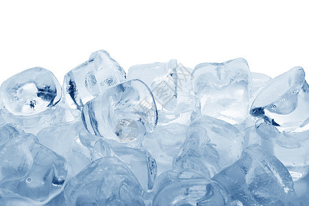 冰立方体冷却器冰川白色玻璃液体冷藏气泡冰箱蓝色正方形图片