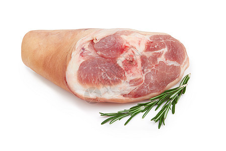 新鲜猪头小腿猪肉猪蹄弯头关节屠夫火腿食物烹饪粉色图片