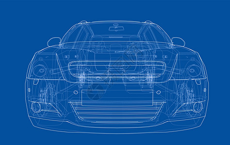概念车  3 的矢量渲染草图草稿保险杠绘画框架工程汽车运输技术数字化图片