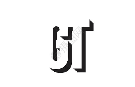 和白色 gt g t 字母缩写字母标识符号组合图标 des图片