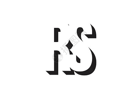 和白色 Rr r s 字母缩写字母标识符号的组合图标 des图片