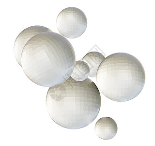 白色球体  3D插画创造力海报运动推介会气泡生物学细胞科学体积原子图片