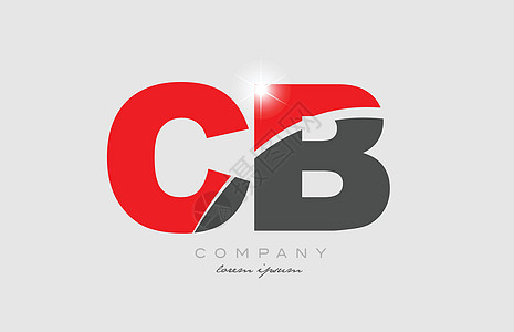 以灰色红色字母表表示的通用字母cb cb b图片